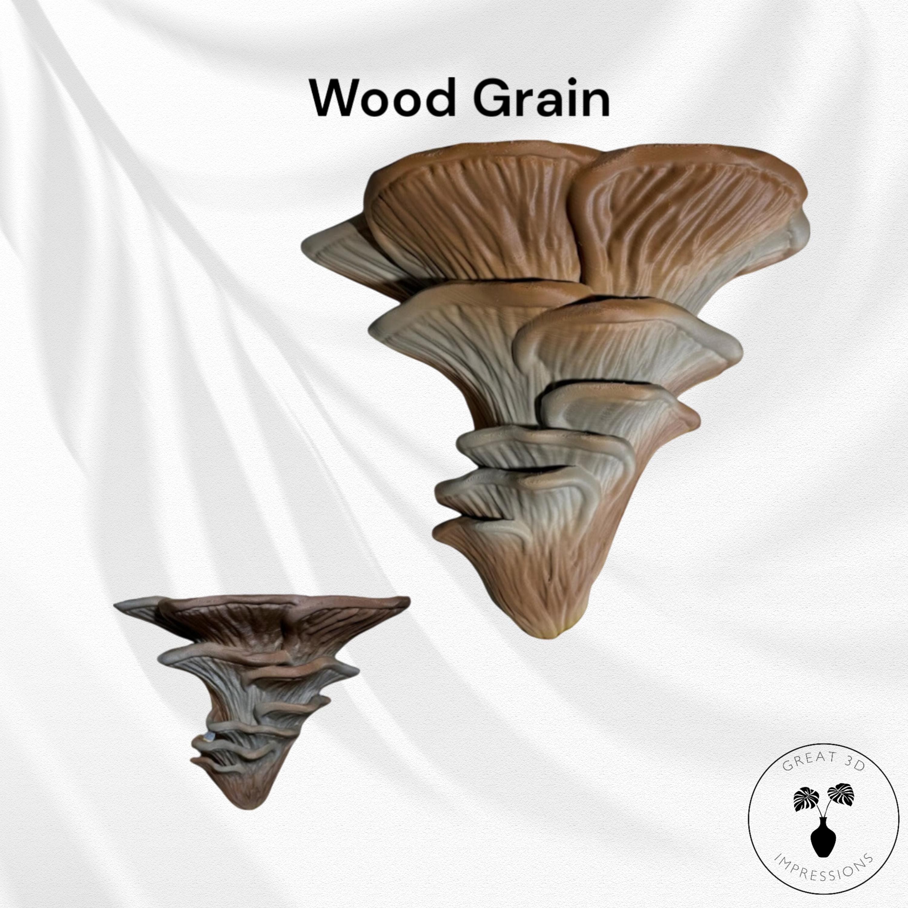 Djamor Fungus Floating Shelf, Organic 3D Printed Wall Decor
