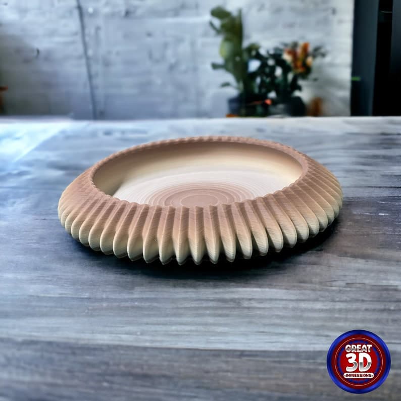 Snail Core Bowl 3D Printed Sculptural Home Accent
