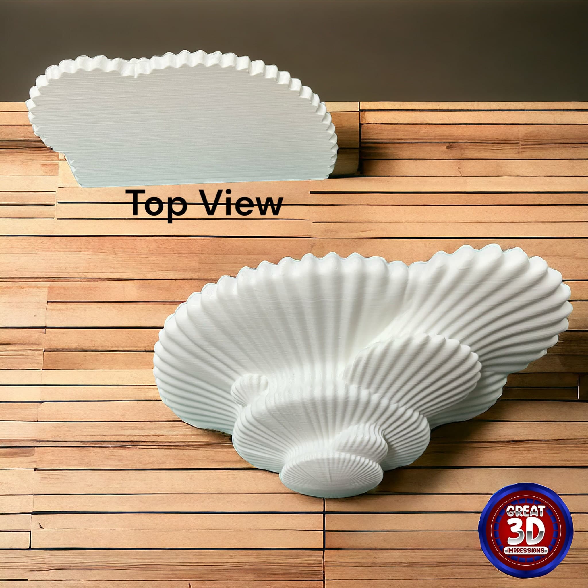 Tinder Fungus Wall Shelf, 3D Printed Forest Decor