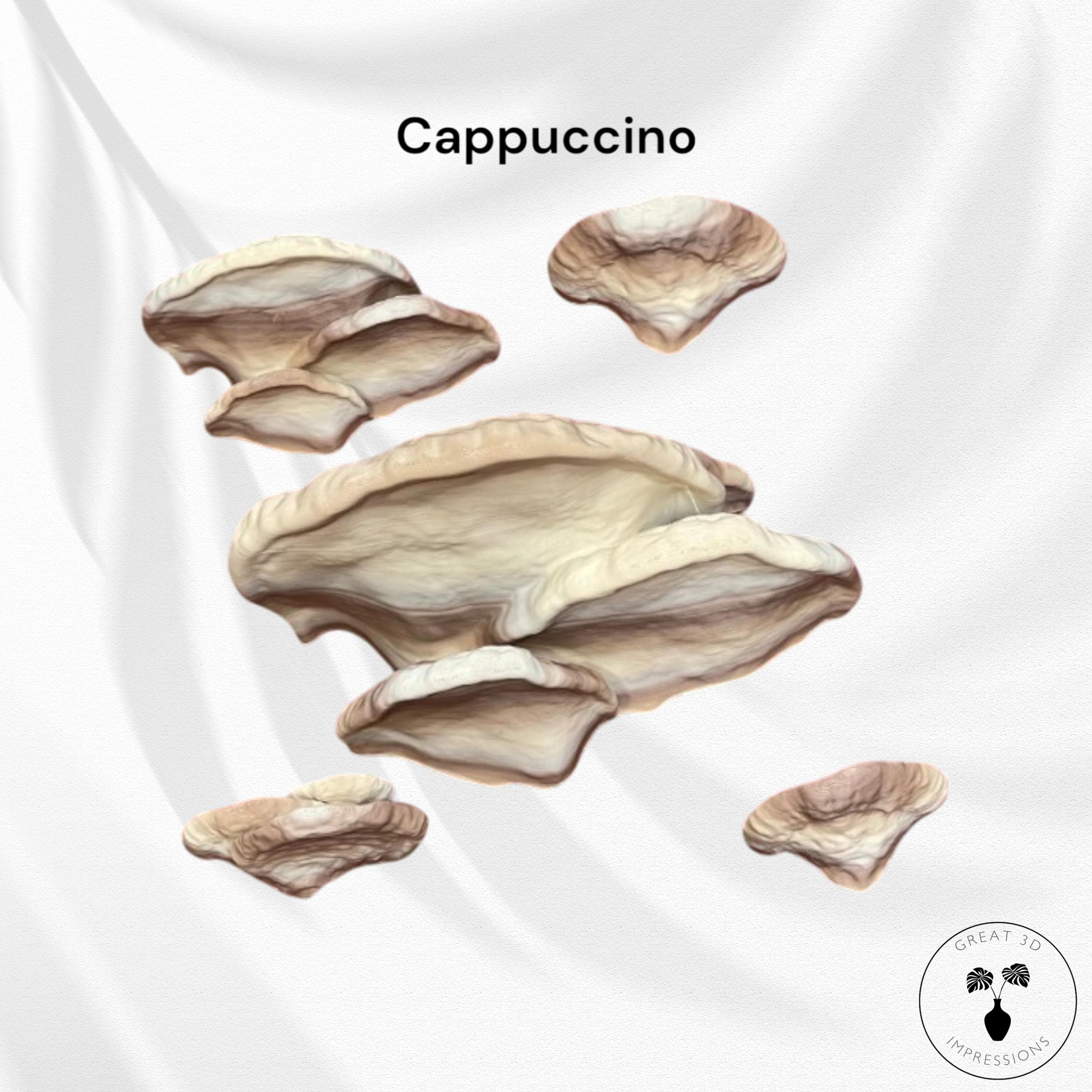 Sculptural Fungus Wall Shelf 3D Printed in PLA