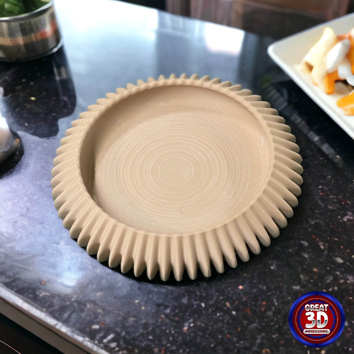 Snail Core Bowl, Unique 3D Printed Decor, Spiral Design, Artistic Tableware, Conversation Starter, Home Accents